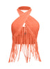 Fringe halter top