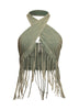 Fringe halter top