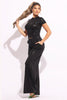 Crop top and wide leg pants set