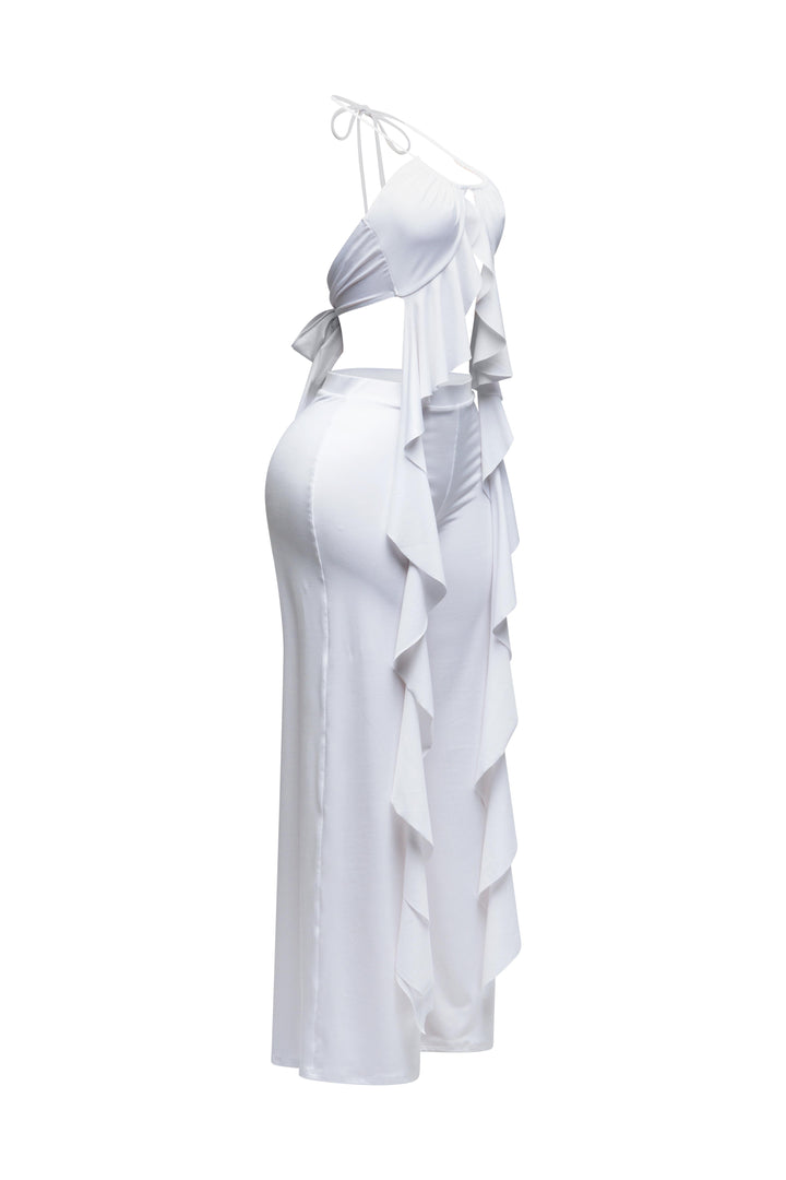 Ruffled top & pants set