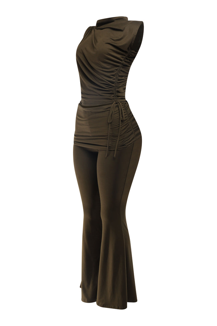 Mock Neck Top and Pant set.