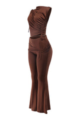 Mock Neck Top and Pant set.