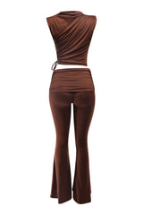 Mock Neck Top and Pant set.