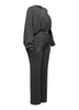 Zipper closure hoodie jacket & pants set