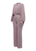 Zipper closure hoodie jacket & pants set
