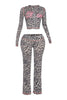 Glam Vibes Leopard Zip Hoodie Set.