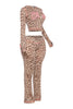 Glam Vibes Leopard Zip Hoodie Set.