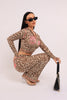 Glam Vibes Leopard Zip Hoodie Set.