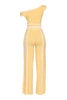 Color contrast detailed off shoulder SET.