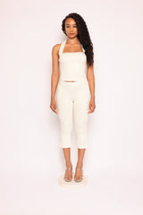 Halter neck top & capri leggings set