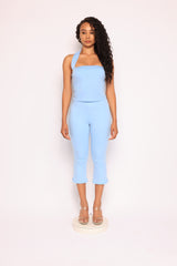 Halter neck top & capri leggings set
