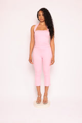 Halter neck top & capri leggings set
