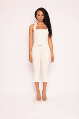 Halter neck top & capri leggings set