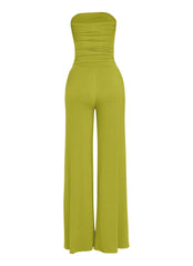 After Party Energy Strapless Tie Jumpsuit