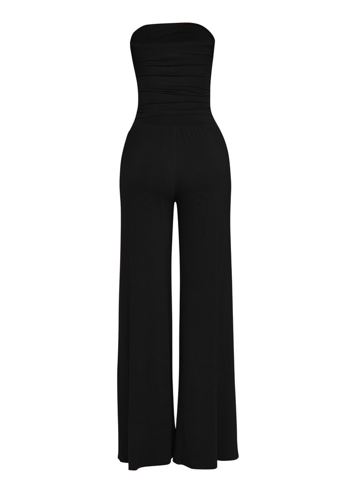 After Party Energy Strapless Tie Jumpsuit..