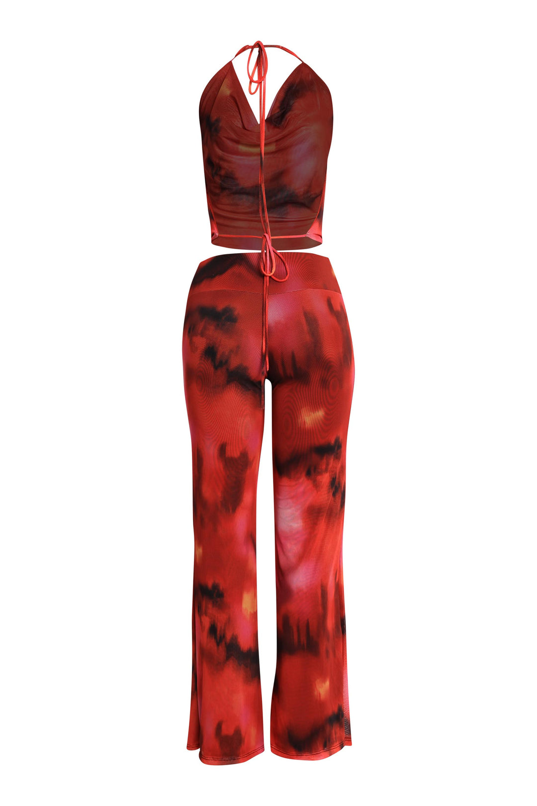 Wild Intentions Halter Top and Wide Leg Pant Set.