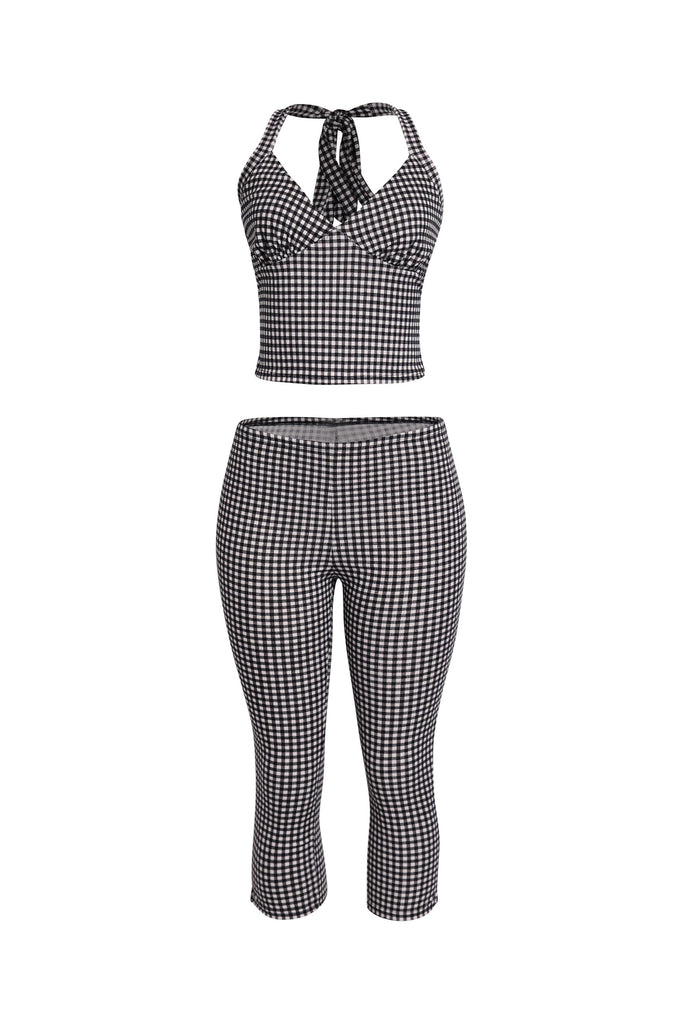 Halter top and capri pants set