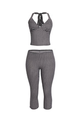 Halter top and capri pants set