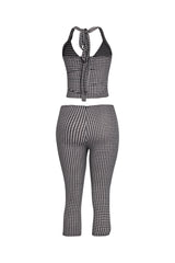 Halter top and capri pants set