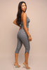 Halter top and capri pants set - Black