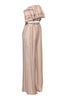 Soft printed cream rayon outfit with elastic waist flared pants


