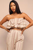 Sunset Flare Ruffle Tube & Wide Leg Set