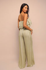Sunset Flare Ruffle Tube & Wide Leg Set..