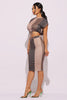 Crop top & Midi skirt set