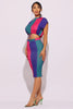 Crop top & Midi skirt set