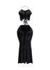 Rulex velvet maxi skirt set