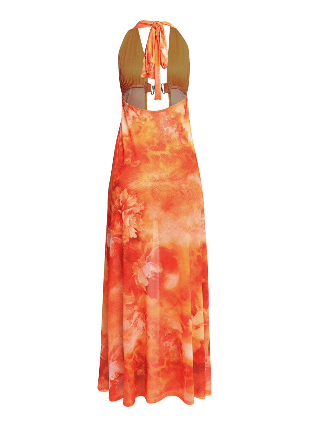 Sun Tease Halter Maxi Top & Mini Skirt Set