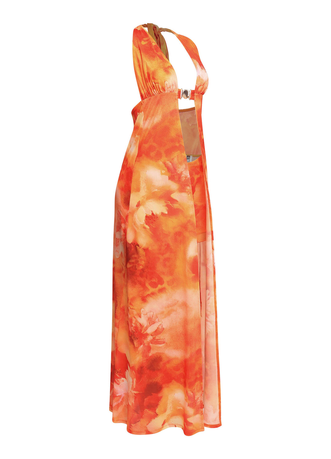 Sun Tease Halter Maxi Top & Mini Skirt Set