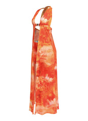 Sun Tease Halter Maxi Top & Mini Skirt Set