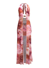 Sun Tease Halter Maxi Top & Mini Skirt Set