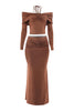 Muse Mode Off Shoulder Maxi Skirt Set
