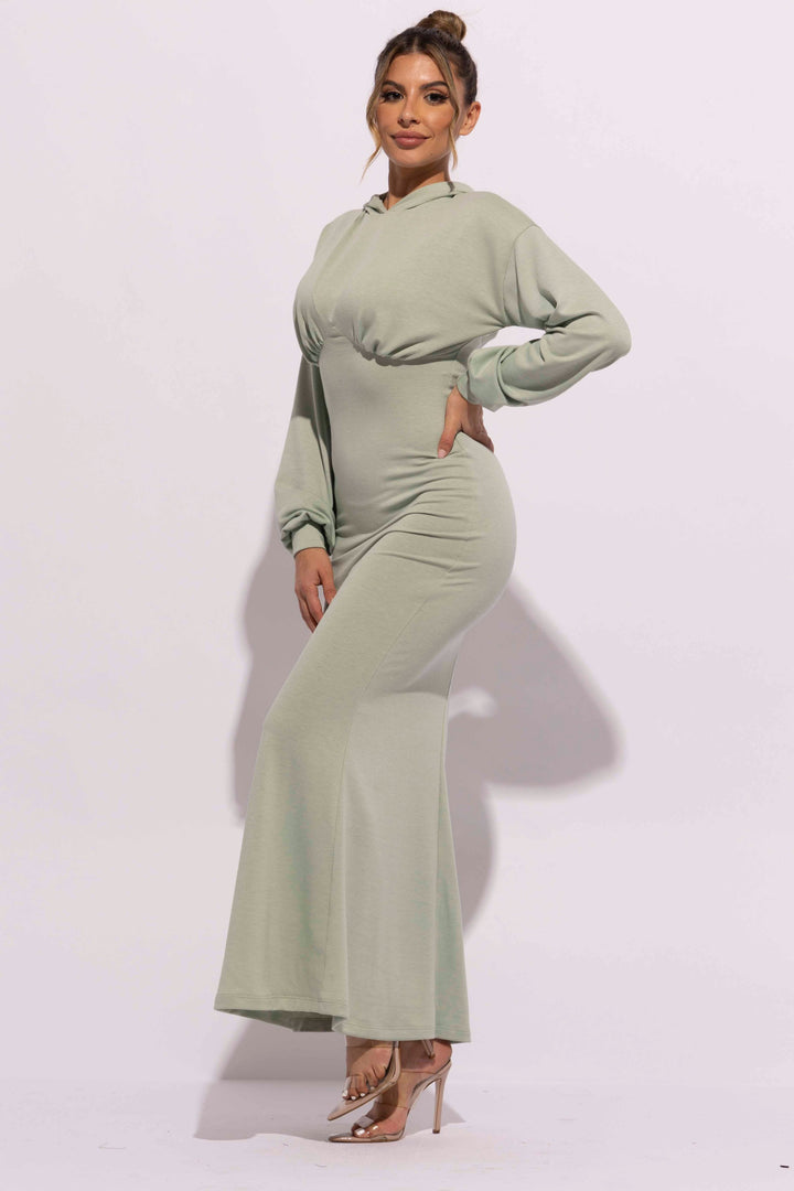 Hoodie maxi dress