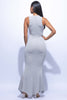 Sleeveless mermaid maxi dress
