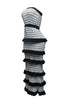 Ruffle detailed tube maxi dress