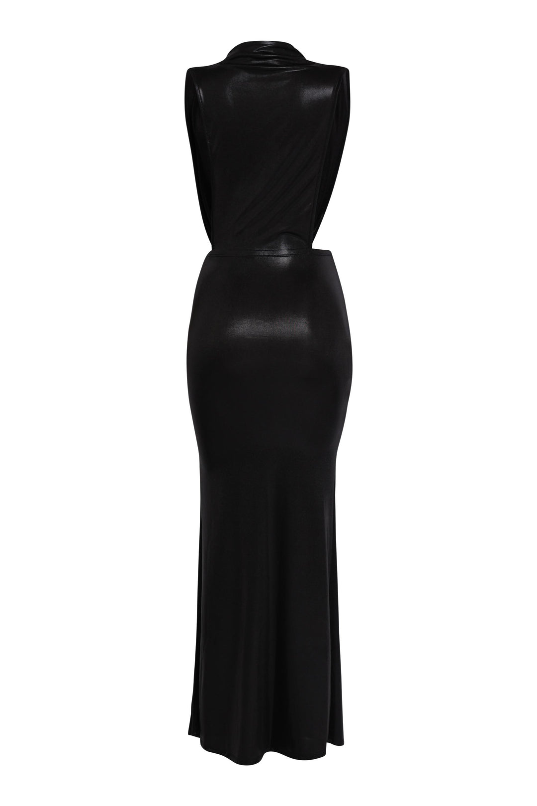 Midnight Slit Tie Waist Maxi Dress