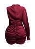 One sleeve mini dress