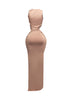 Sleeveless front & side cutout maxi dress