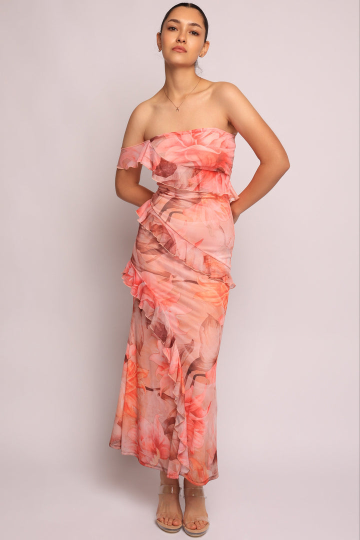 Lovestruck Bloom Ruffle Maxi Dress