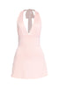 Blush pink plunge mini perfect for bridal events or date nights

