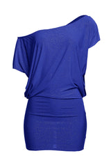 Disco Muse One Shoulder Glitter Mini Dress