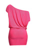 Disco Muse One Shoulder Glitter Mini Dress