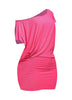 Disco Muse One Shoulder Glitter Mini Dress