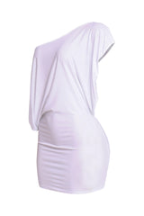 Disco Muse One Shoulder Glitter Mini Dress
