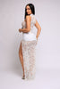 Golden Hour Lace Slit Maxi Dress.