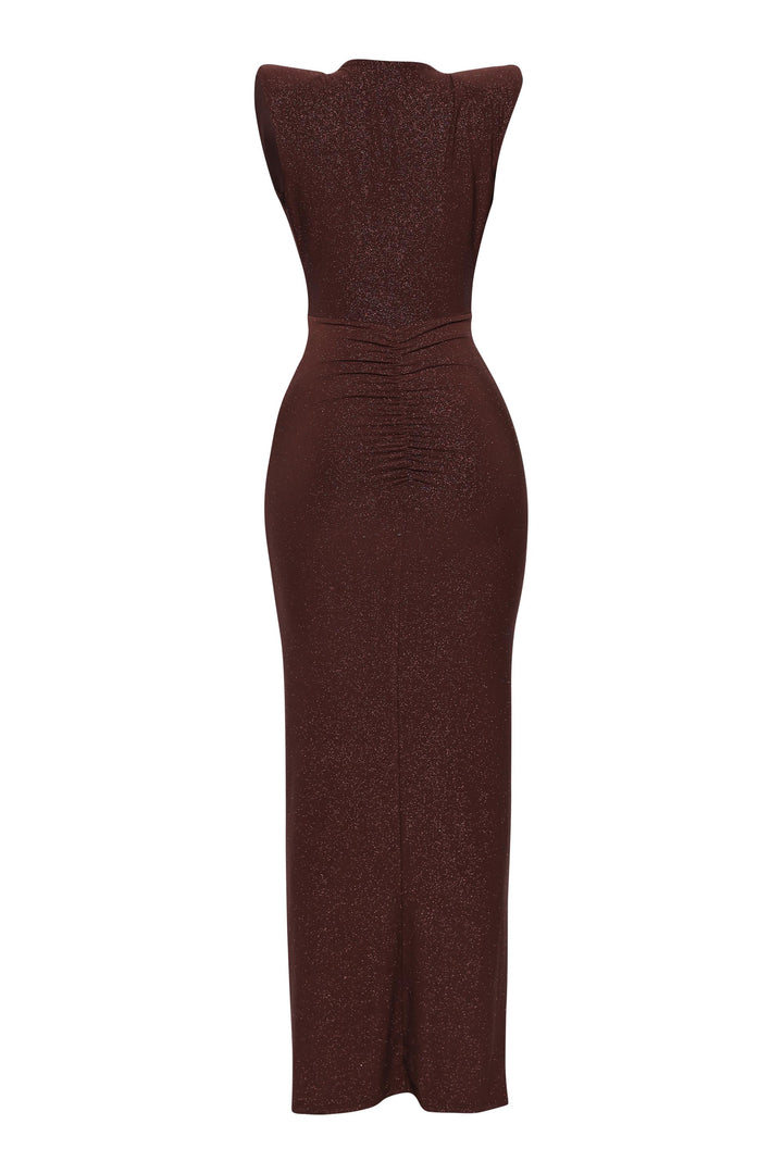 Drama Rush Drape Down Maxi Dress