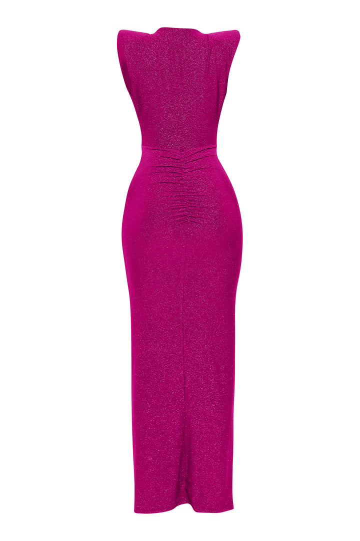 Drama Rush Drape Down Maxi Dress